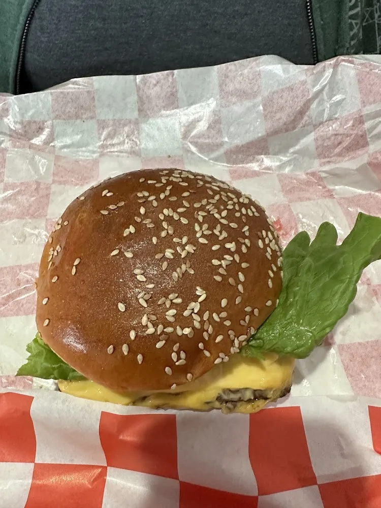 Burger with Swiss Cheese